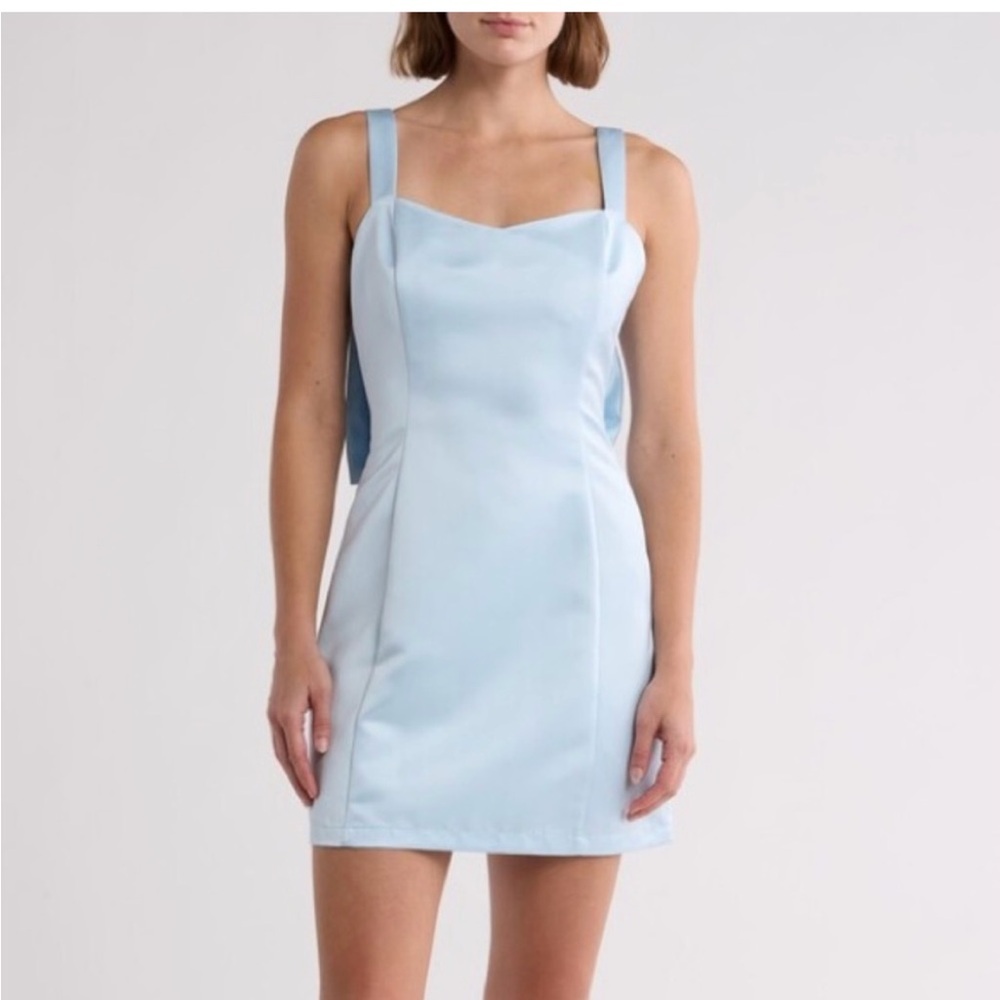 Nordstrom Light Blue Mini Dress